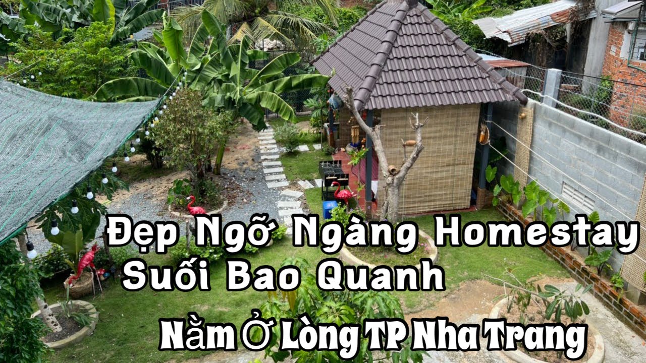 Nhà Vườn Giáp Suối Chảy Quanh Năm, Vườn Cây Ăn Trái Với Dt hơn 330m2 nằm ở TP Nha Trang. Giá siêu rẻ