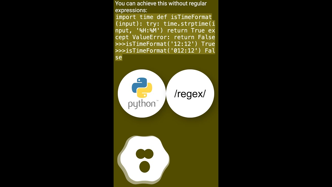 python time format check #shorts