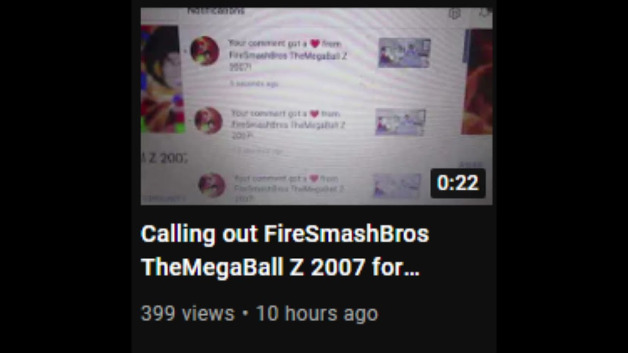 Calling Out Jay Kizer For Making A Video On FireSmashBros TheMegaBall Z 2007