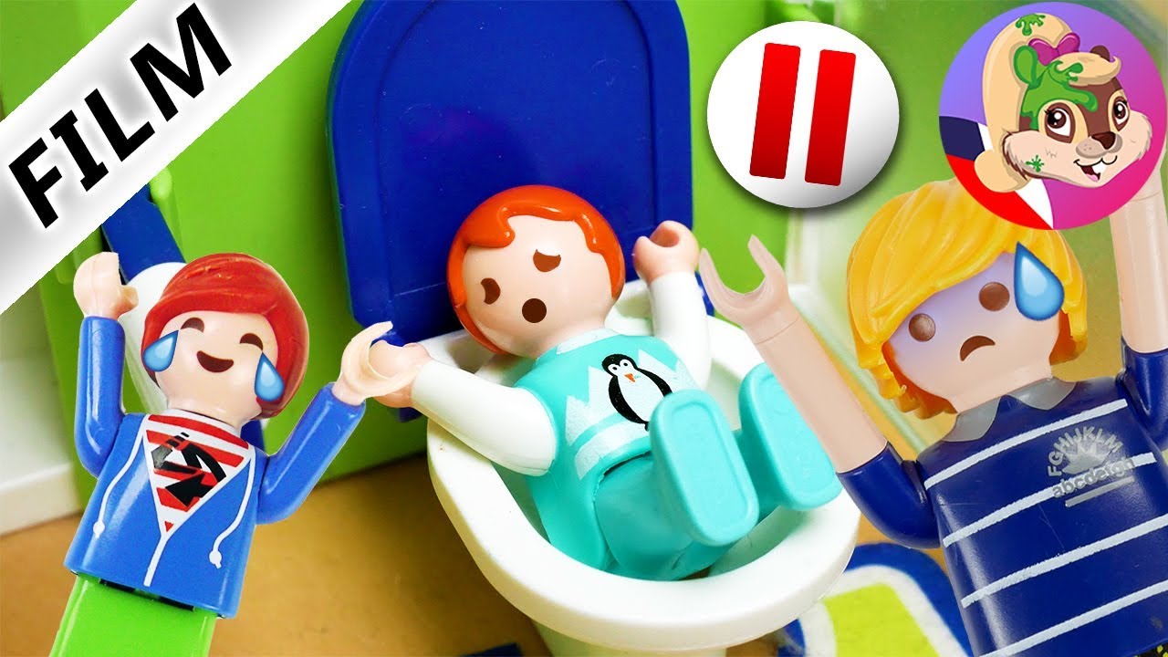 Playmobil příběh | Challenge: Pauza! | Ema a Julian zavřeni na záchodě | Rodina Dvořákova