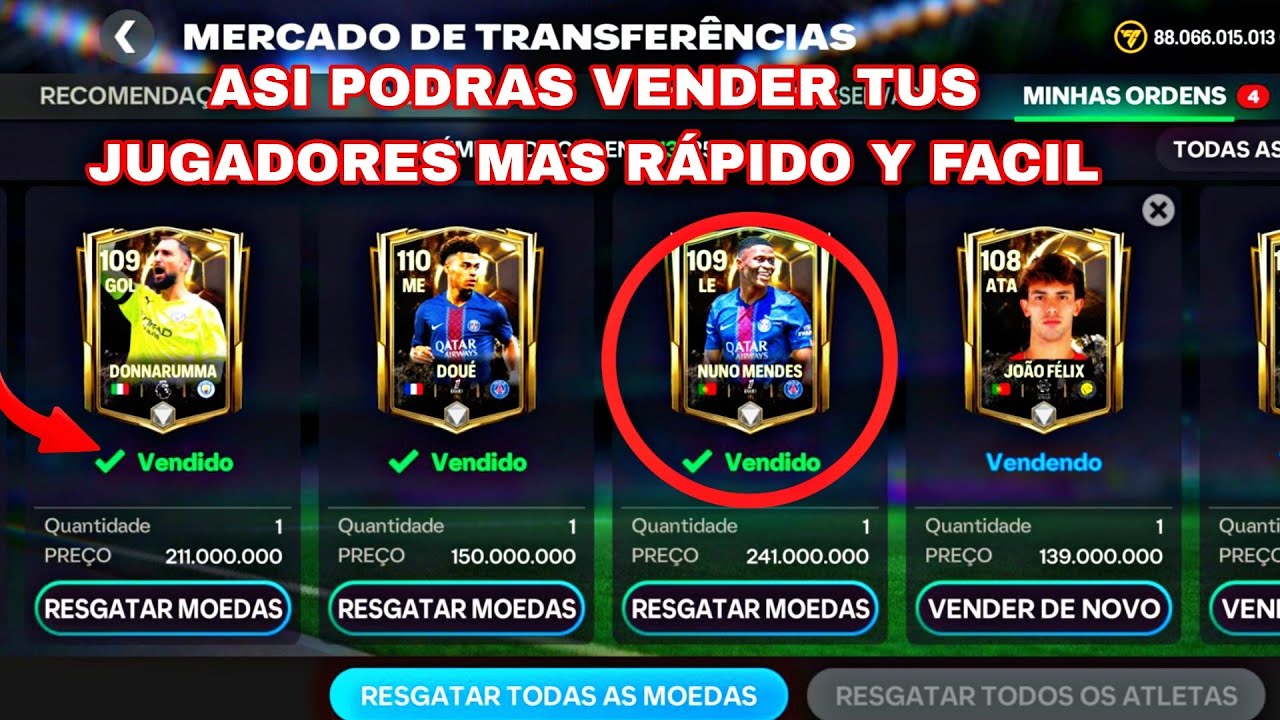 C&oacute;mo vender r&aacute;pido a los jugadores Bal&oacute;n de Oro en FC Mobile Gu&iacute;a y Consejos del mercado fc mobile✅️