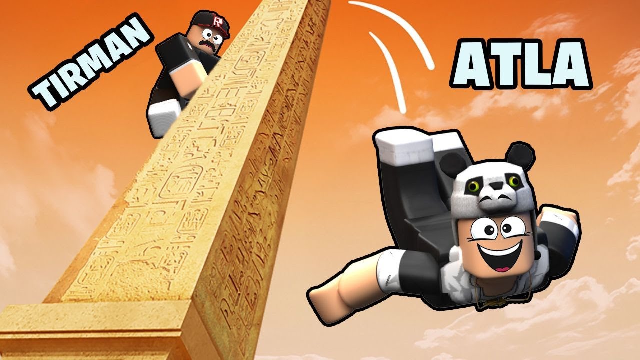 Roblox'ta Kulenin En Tepesine Çıkıp Zıpladım!