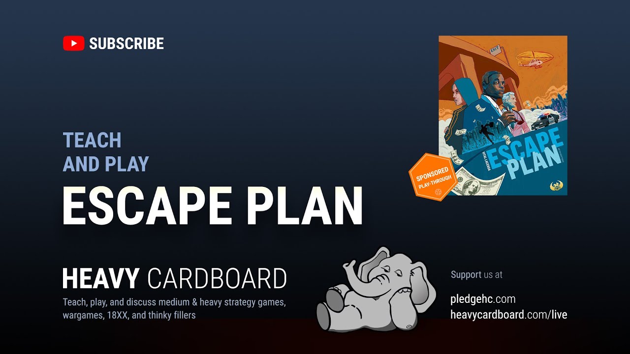 Escape Plan 5p Teaching & Play-through by Heavy Cardboard