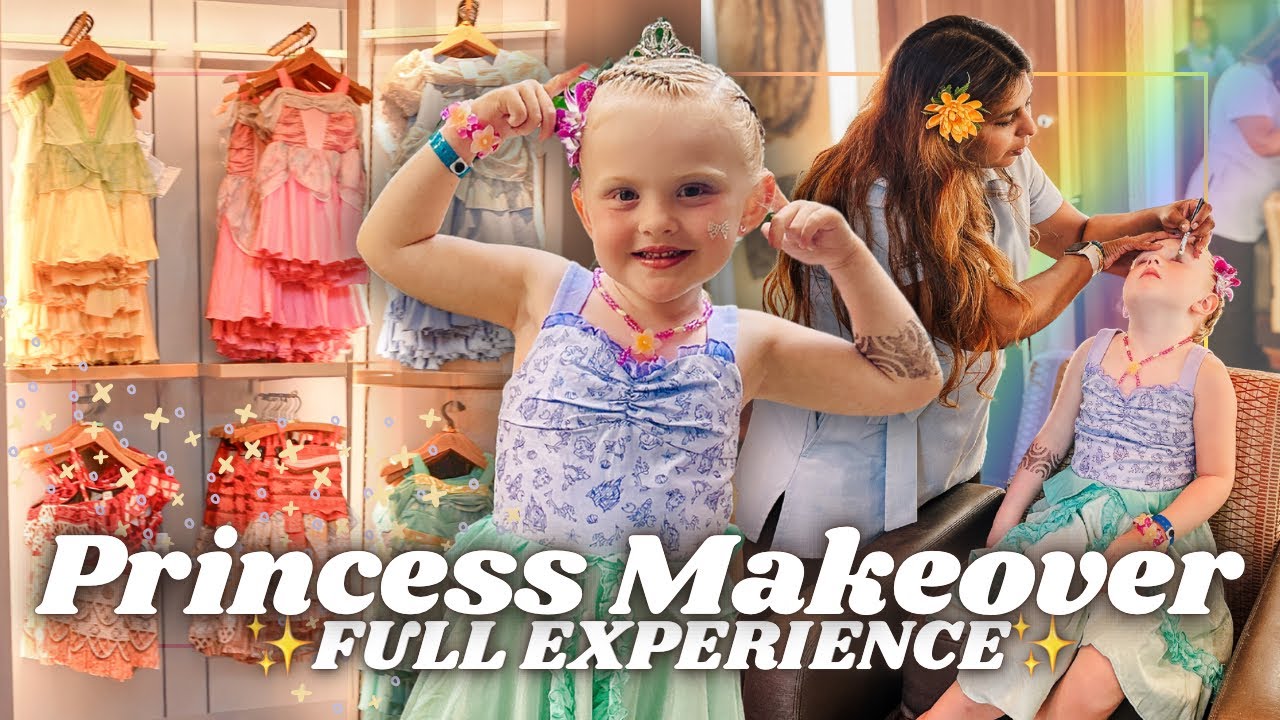 Princess Makeover in Hawaii 🌺 Full Aulani Painted Sky Experience