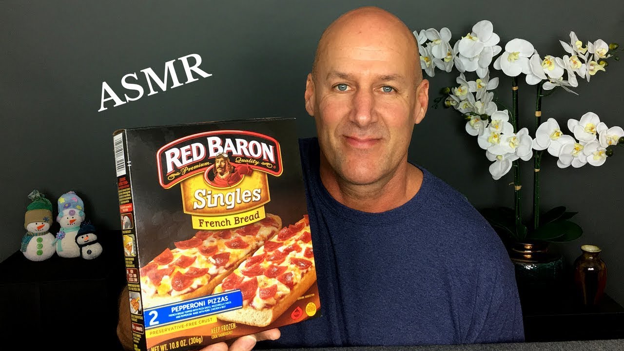 ASMR Eating Red Baron French Bread Pizza and Crispy Fries~No Talking