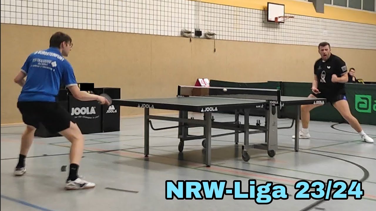 Taktisch clever mit viel Spin gespielt und platziert - Damir Halilovic vs Franz Weitkamp