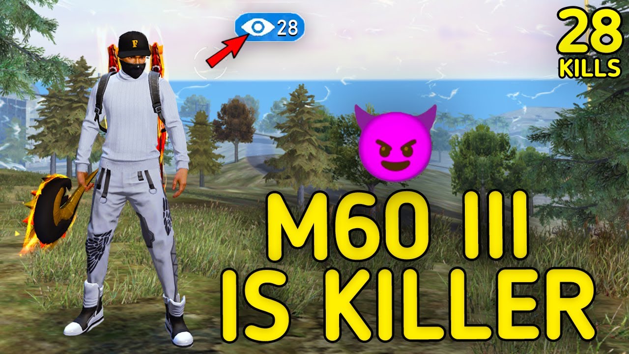SOLO VS SQUAD || M60 III ULTIMATE FIREPOWER🔥 !!! ITZ TRULY UNSTOPPABLE😈 || 99% HEADSHOT INTEL I5