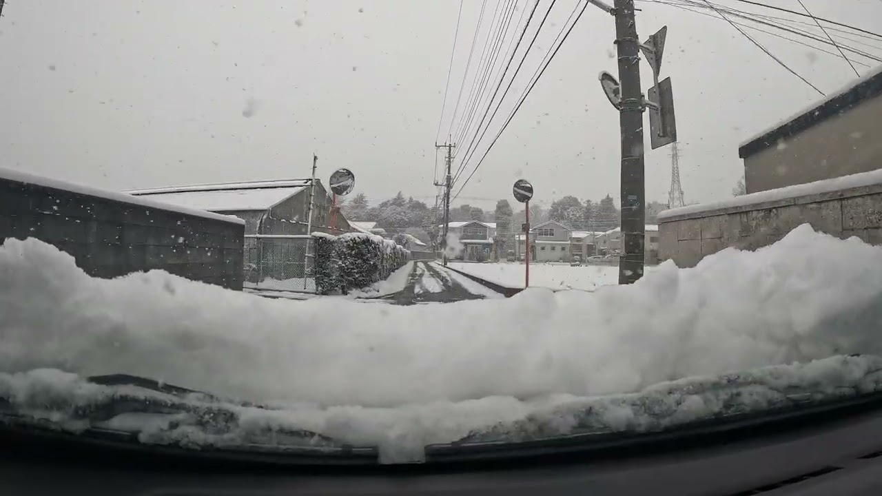 アルトワークスHA36s 上尾市原市~さいたま水上公園雪景色ドライブ