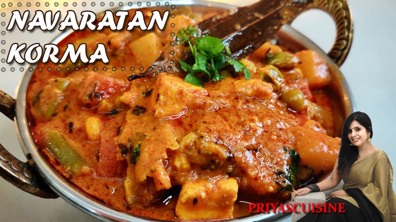 Restaurant Style Navratan Korma Recipe | Mix Vegetable Recipe | Shahi Veg Korma by Prriyascuisine
