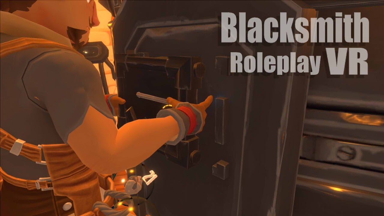 VR Blacksmith makes a new sword.