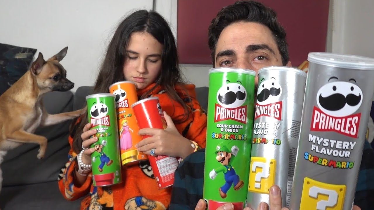 PROBAMOS TODAS LAS PRINGLES de MARIO BROS!!