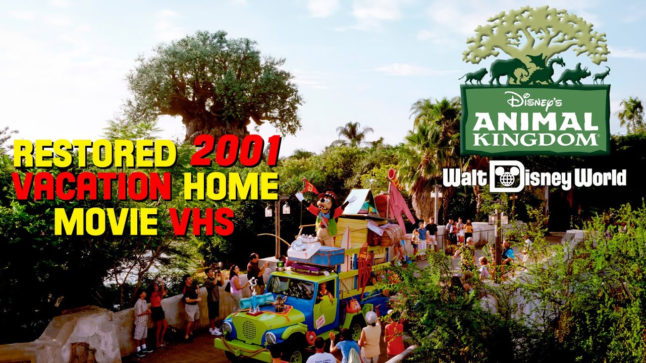 Restored 2001 VHS Walt Disney World Vacation Camcorder Home Movie: Visiting Disney's Animal Kingdom