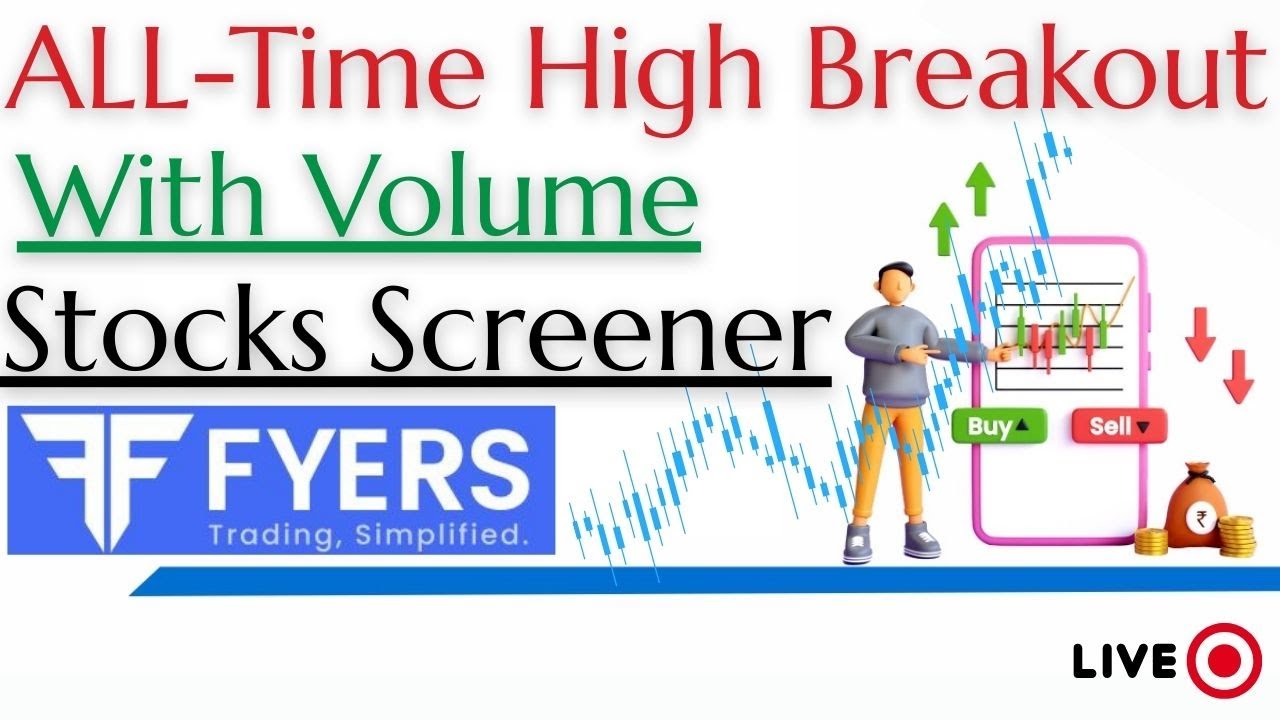 ALL-Time High Breakout with Volume Stocks Screener in Fyers Trading Platform ||  #fyers