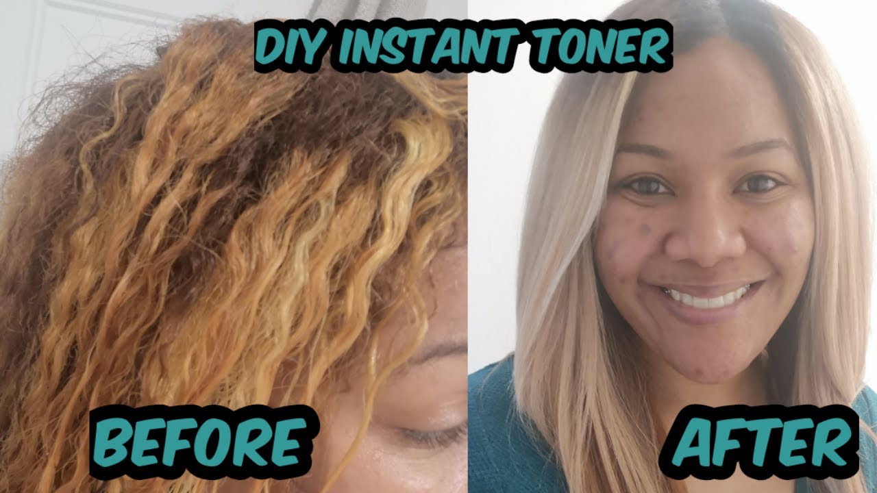 INSTANT DIY TONER AT HOME | How to tone brassy hair in the shower with manic panic