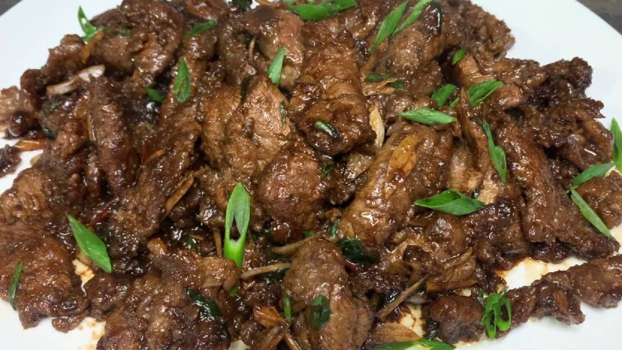 Говядина по - монгольски. Mongolian beef.
