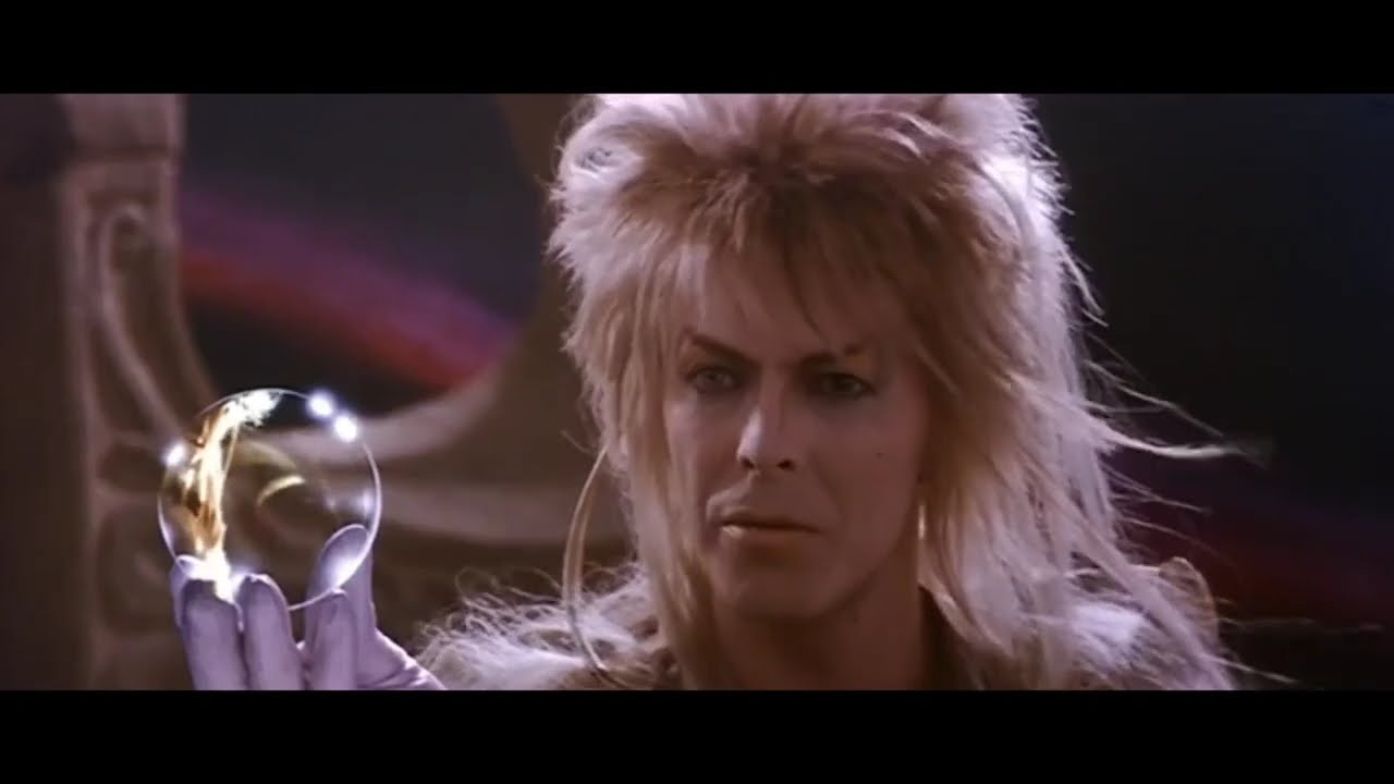 Labyrinth but its just the scene with the worm (RIP) and every time David Bowie does something sexy
