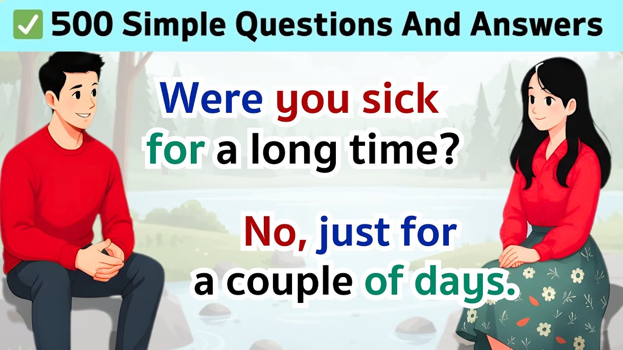 500 Simple Phrases | English Speaking Practice for Beginners | English Conversation