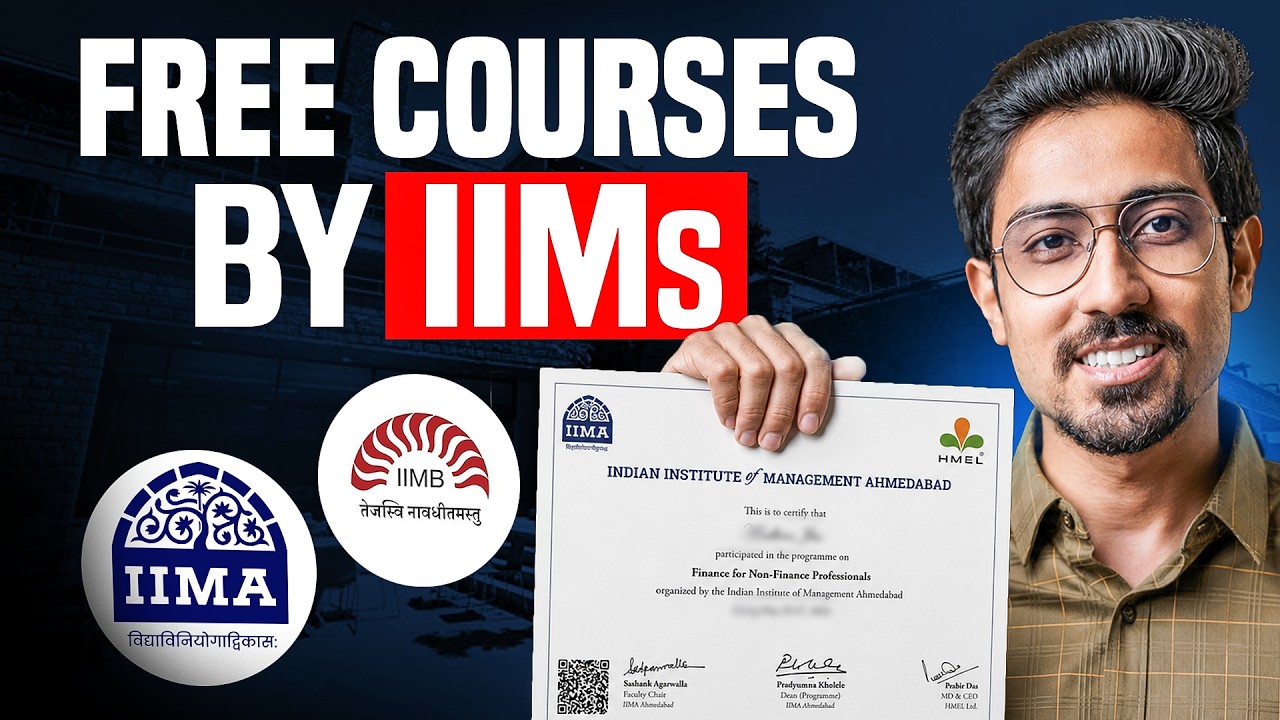 20+ Free Online Courses by IIMs that every student can do for free 🤯