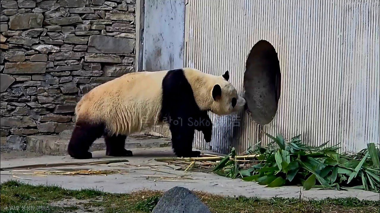 집안 구석 구석 단속 시작...❤️ | 2월 19일 오전 제1편(푸바오 실시간) Panda Fubao