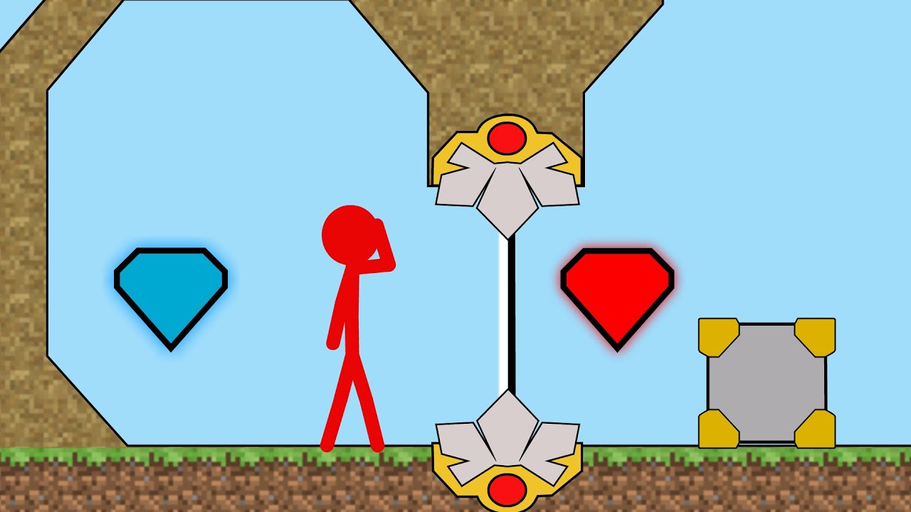 Watergirl and Fireboy Stickman Animation - ( Minecraft Escape Plan )