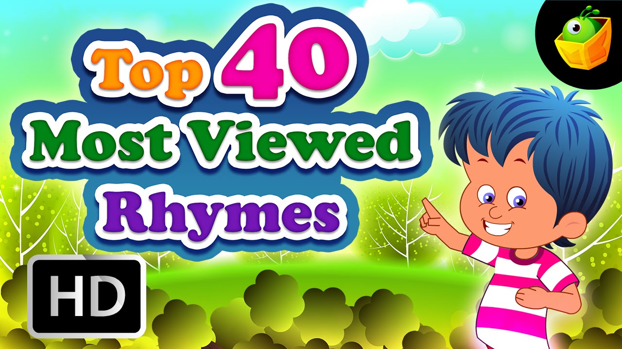 Top 40 Most Viewed Hit Songs - English Nursery Rhymes - Collection Of Animated Rhymes For Kids