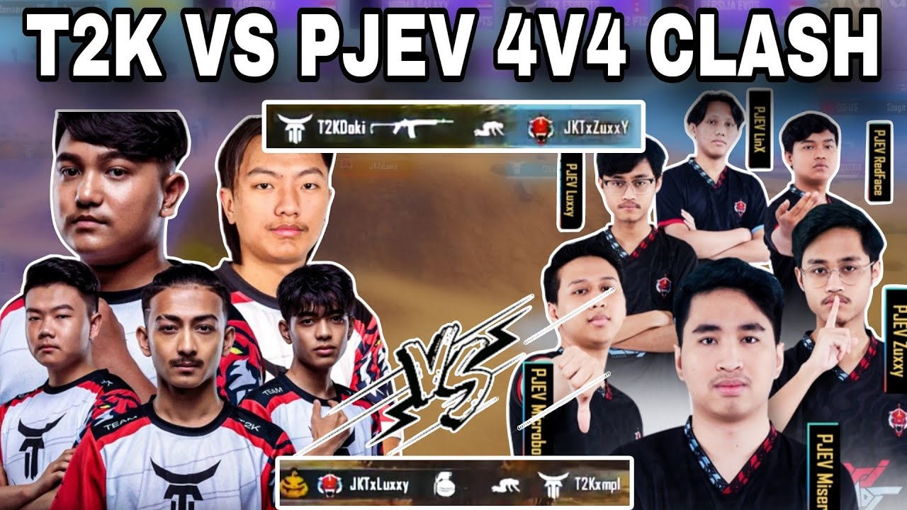 T2K vs Luxxy Zuxxy New Team | T2K Esports vs PJEV Evos | Proper 4v4 Clash | Clash with kvn