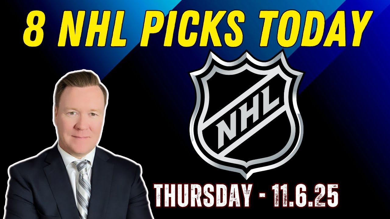 Thursday 8 NHL Betting Picks l 11/6/25 l Vernon&rsquo;s Best NHL Bets, Expert Picks and Predictions