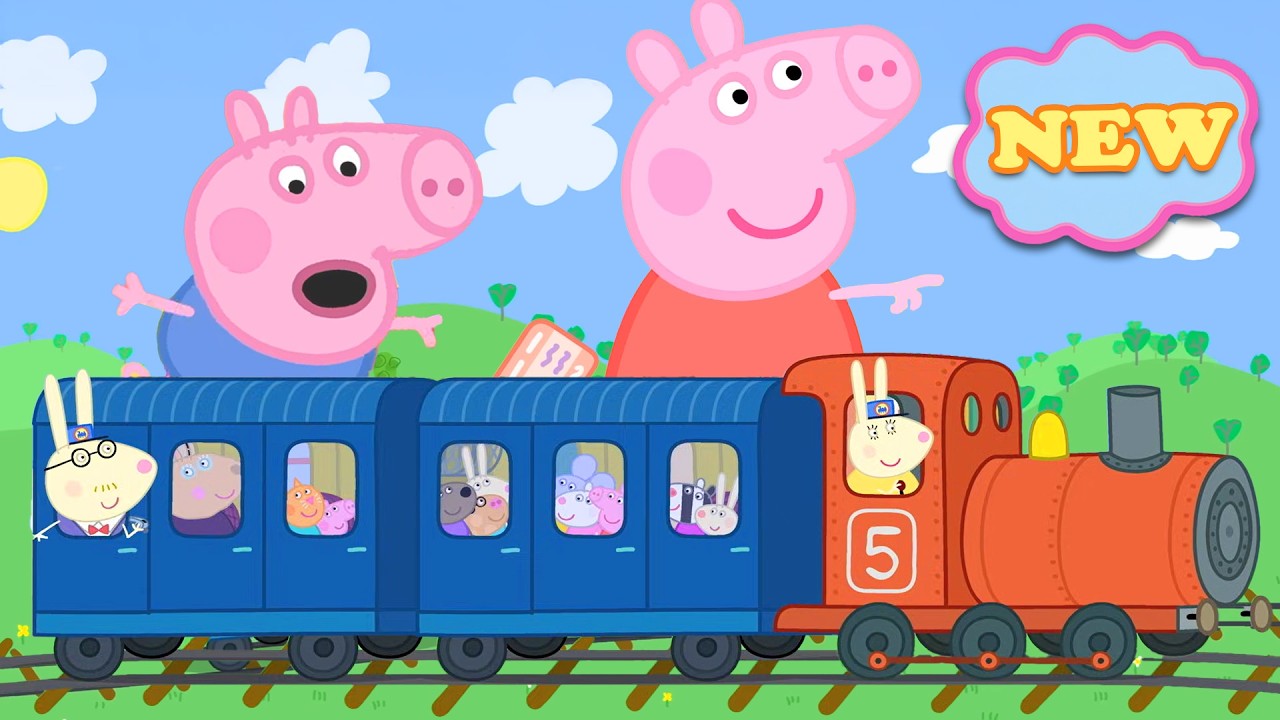 The TRAIN RIDE and MORE! BEST of PEPPA AND FRIENDS! | Peppa Pig | Kids Shows & Cartoons