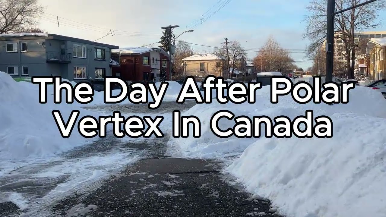 - 40° EFFECT OF POLAR VORTEX IN CANADA | 4K STREET WALK