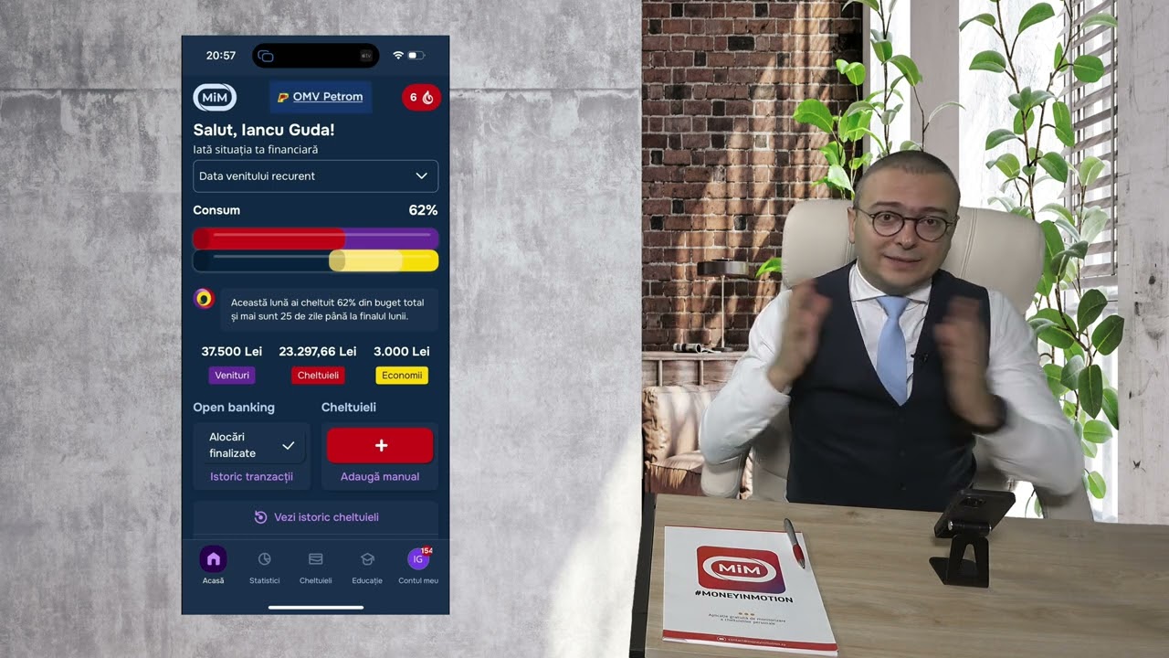TUTORIAL #6 | Cum te ajută Money in Motion să faci un buget lunar și să &icirc;l monitorizezi?