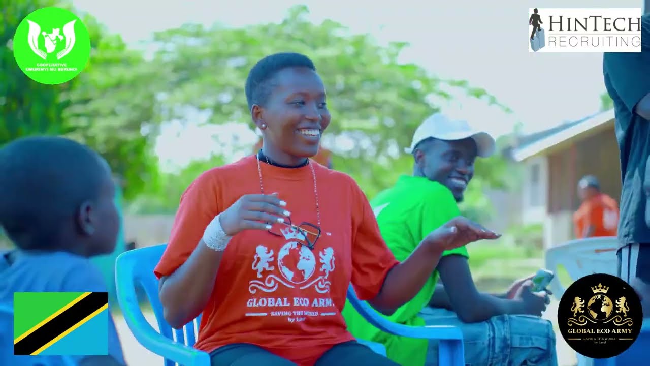 Global Eco Army and Hintech Recruiting Planting Trees in Tanzania w/ Cooperative Umurimyi Mu Burundi