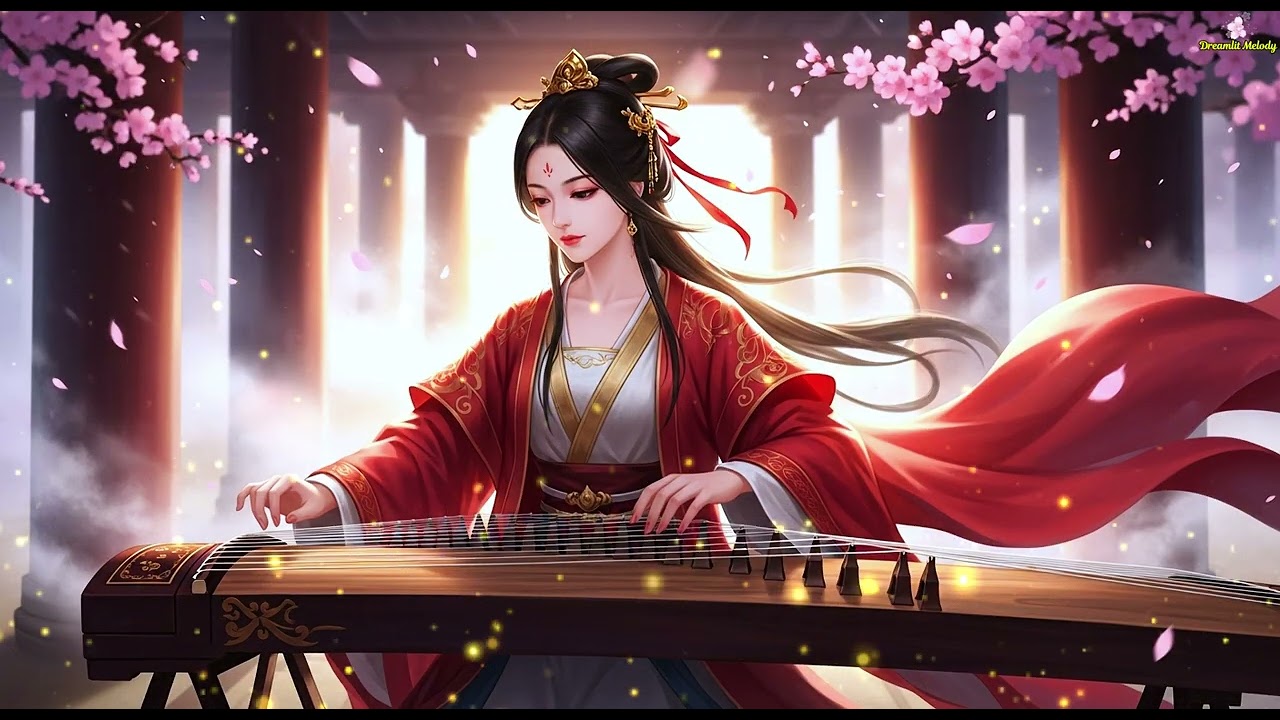 🌄 Majestic Guzheng Music at the Ancient Temple of Echoing Strings #guzheng #traditionalchinesemusic