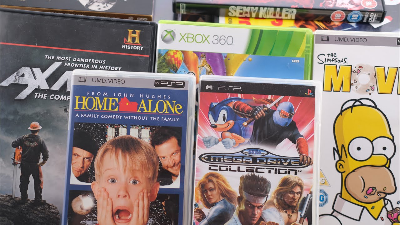 UK Pawn & Charity Shop Haul | PSP Pickups, Expensive DVDs & a Super Rare CD!
