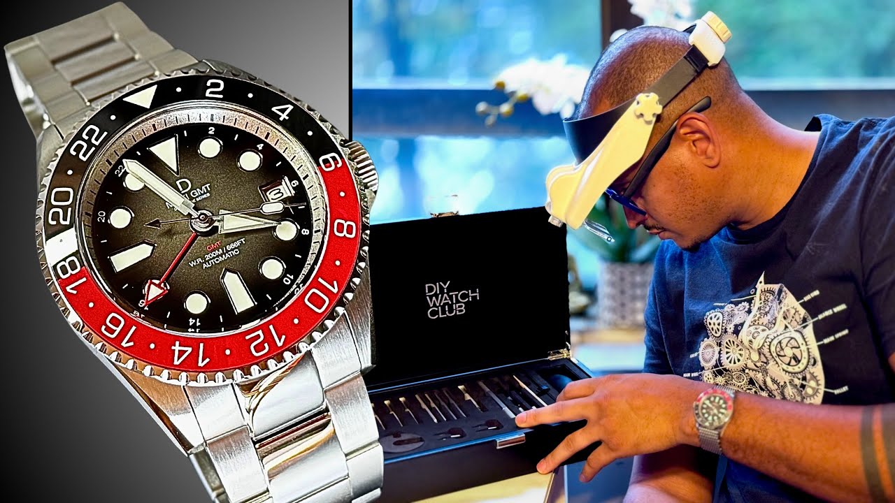 Miyota 9075 GMT Watch Kit | DIY Watch Club Build. 