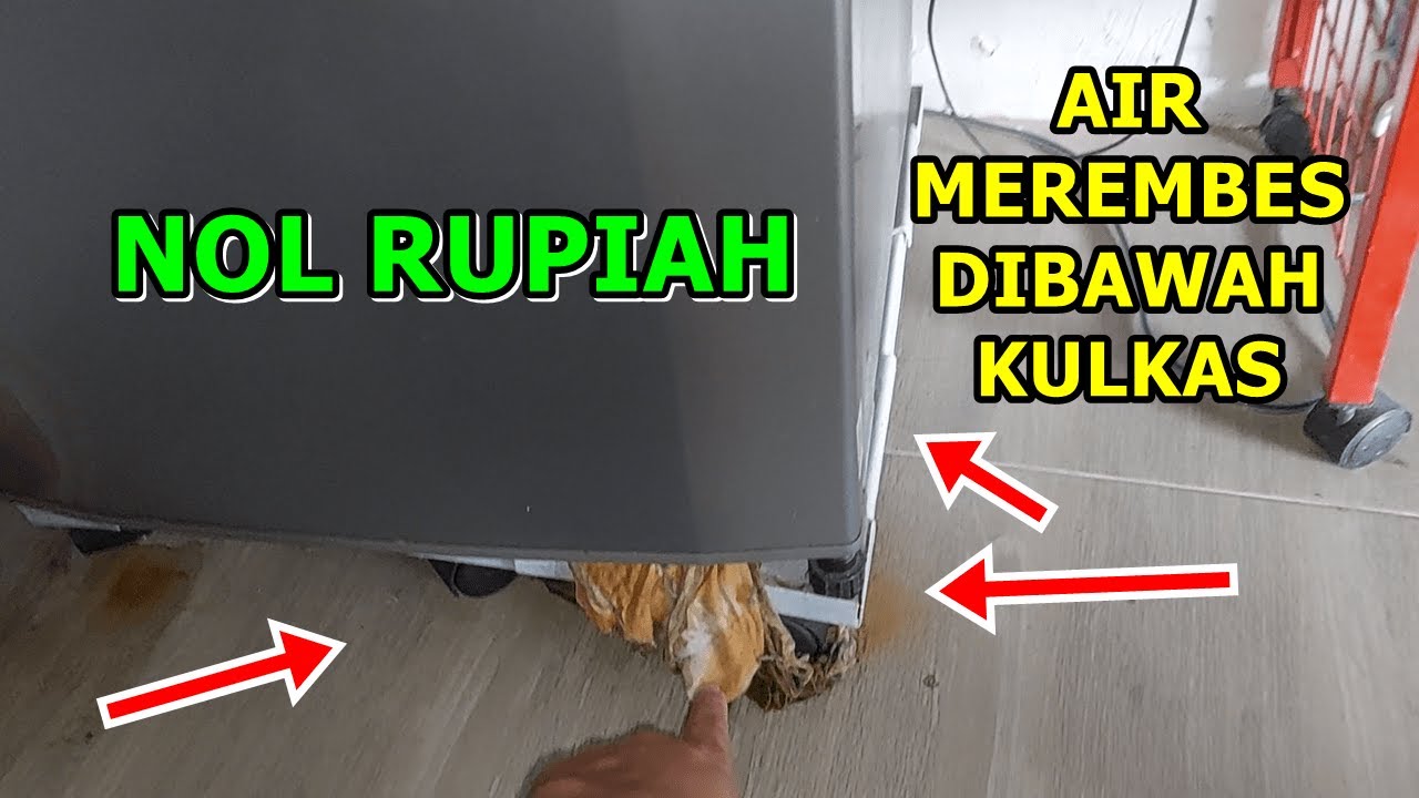 Cara Memperbaiki Kulkas Yang Keluar Air - Kulkas Bocor Air  | Merk LG 2 Pintu