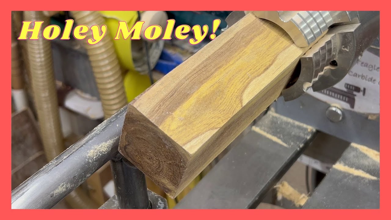 Woodturning. Holey Moley! #carbide chisels