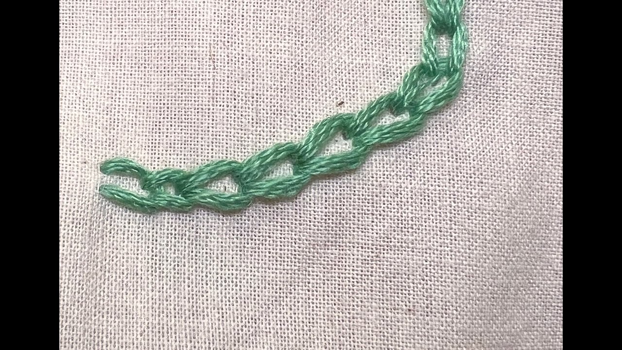 How to Sew the Chain Stitch