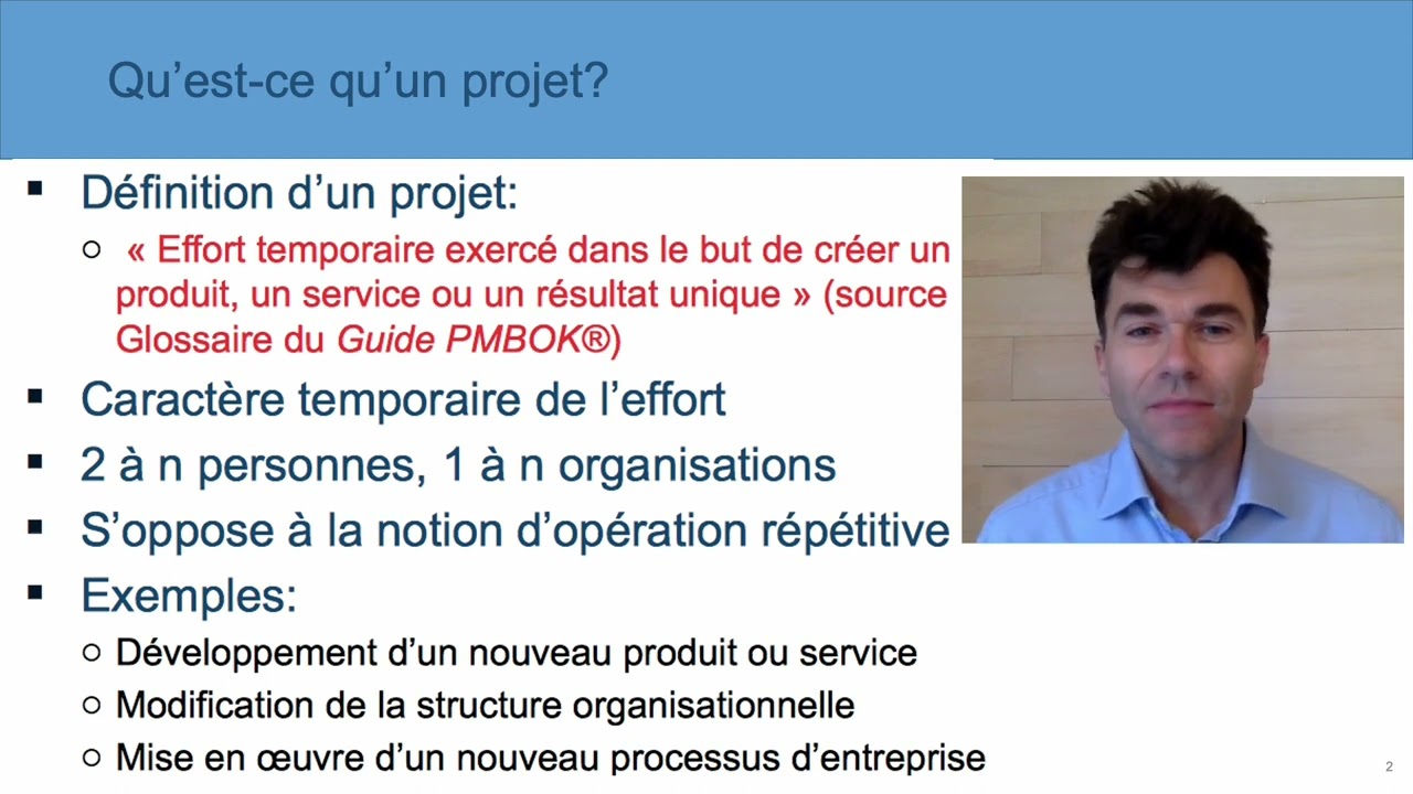 M1 5 Qu'est ce qu'un projet