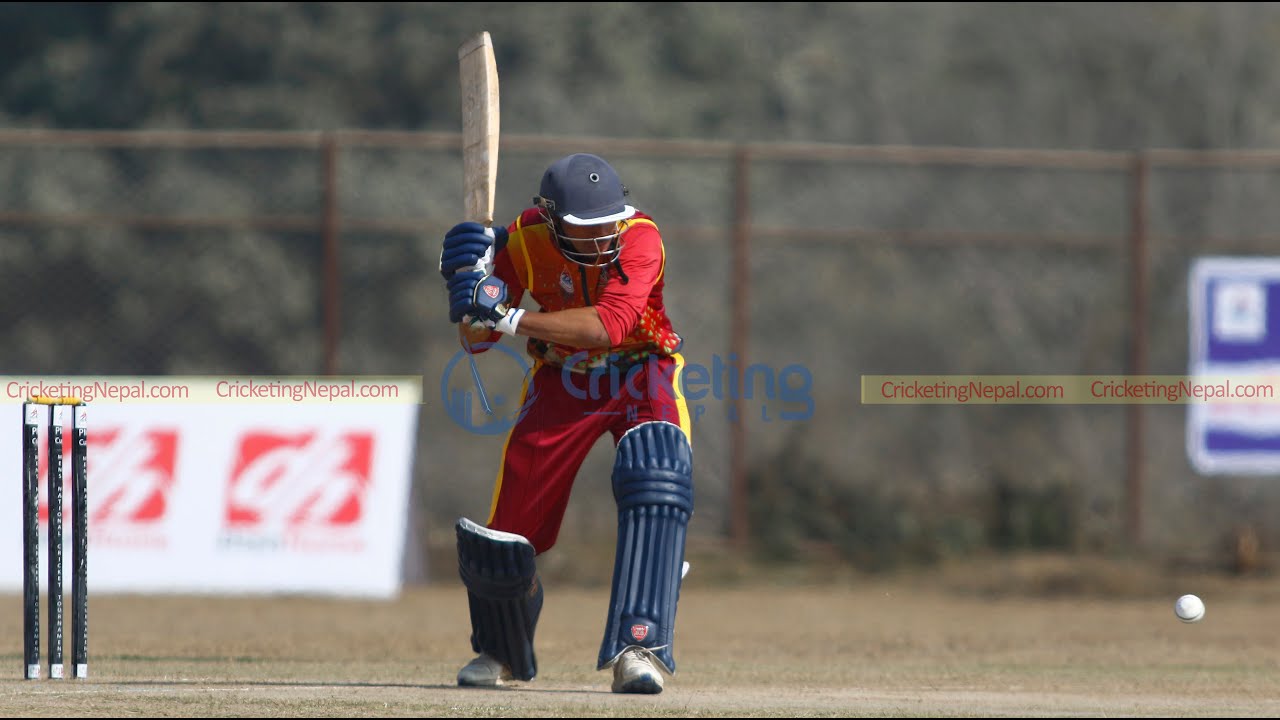 Dev Khanal classic batting skills