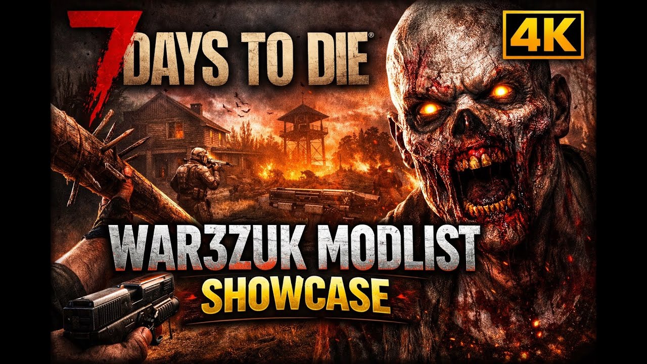 7 Days to Die v2.5  4K | Early Game Survival – War3zuk Modlist | No Commentary