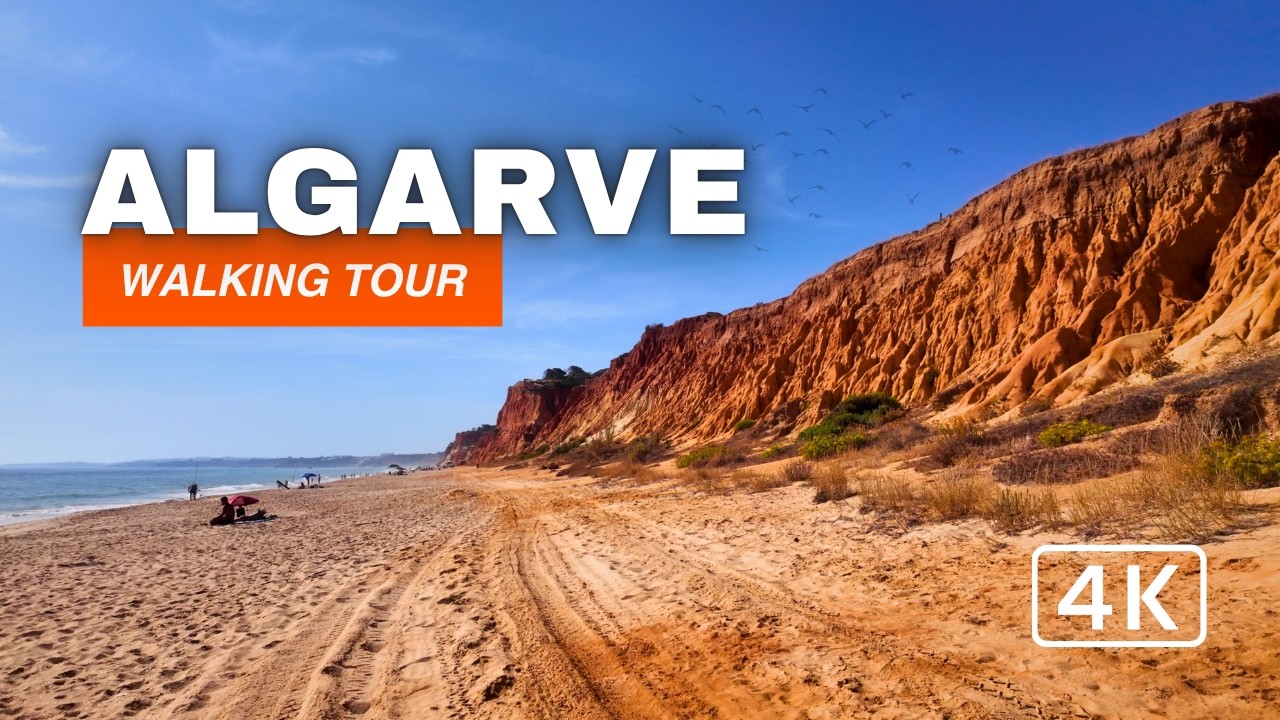 Algarve Beach Walking Tour 2025 | 4K Ultra HD