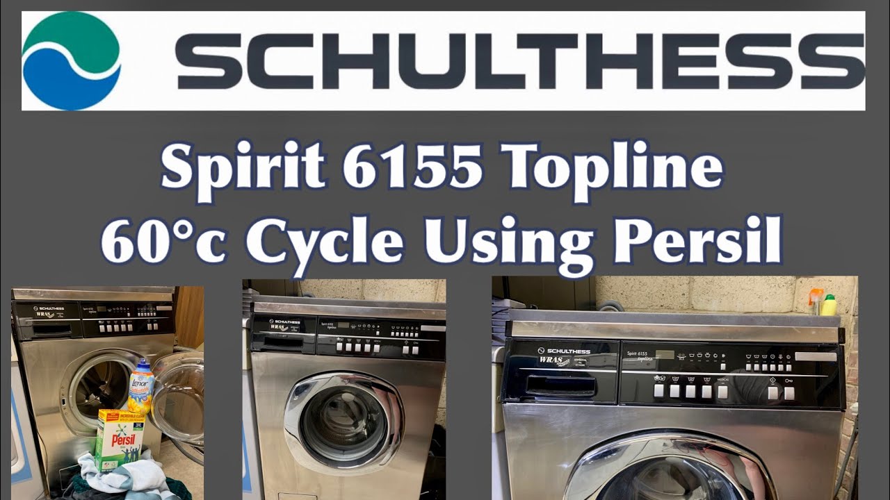 Schulthess Spirit 6155 Topline Commercial Washing Machine 60°c Cycle @TheLaundryCentre