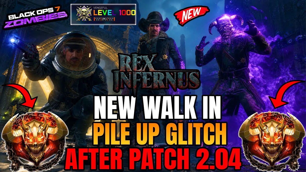 BO7 Zombies Glitches: New Solo Unlimited XP Pile Up Glitch After Patch 2.04! - Rex Infernus