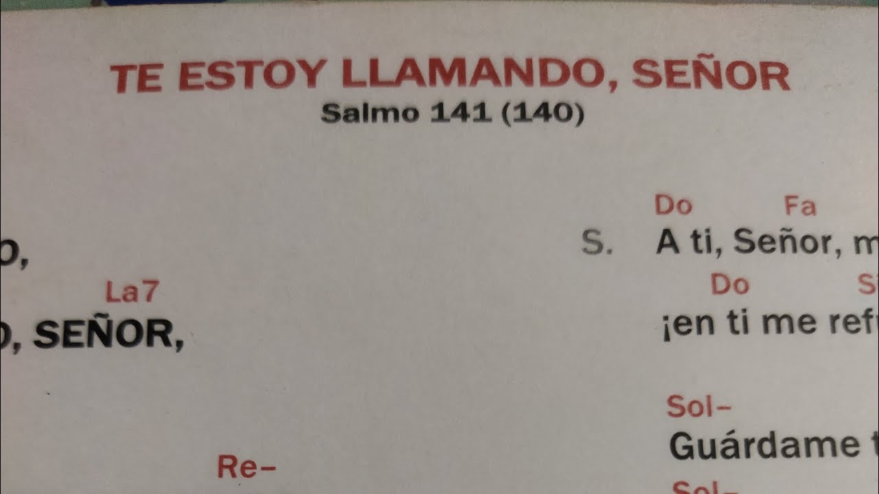 Te estoy llamando, Señor - Camino Neocatecumenal