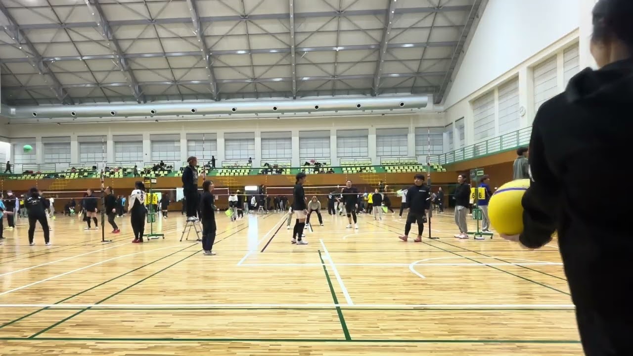 豊川ソフトバレー　アクティブA　1セット目