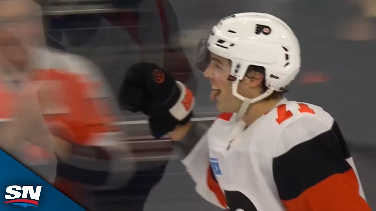 Tyson Foerster Scores Twice In Crazy Last Minute Of Period Including On A Penalty Shot