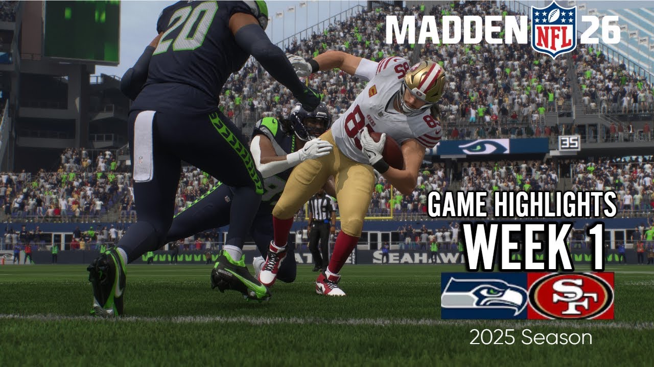 Madden 26 | Week 1 – 49ers vs Seahawks CPU vs CPU Highlights