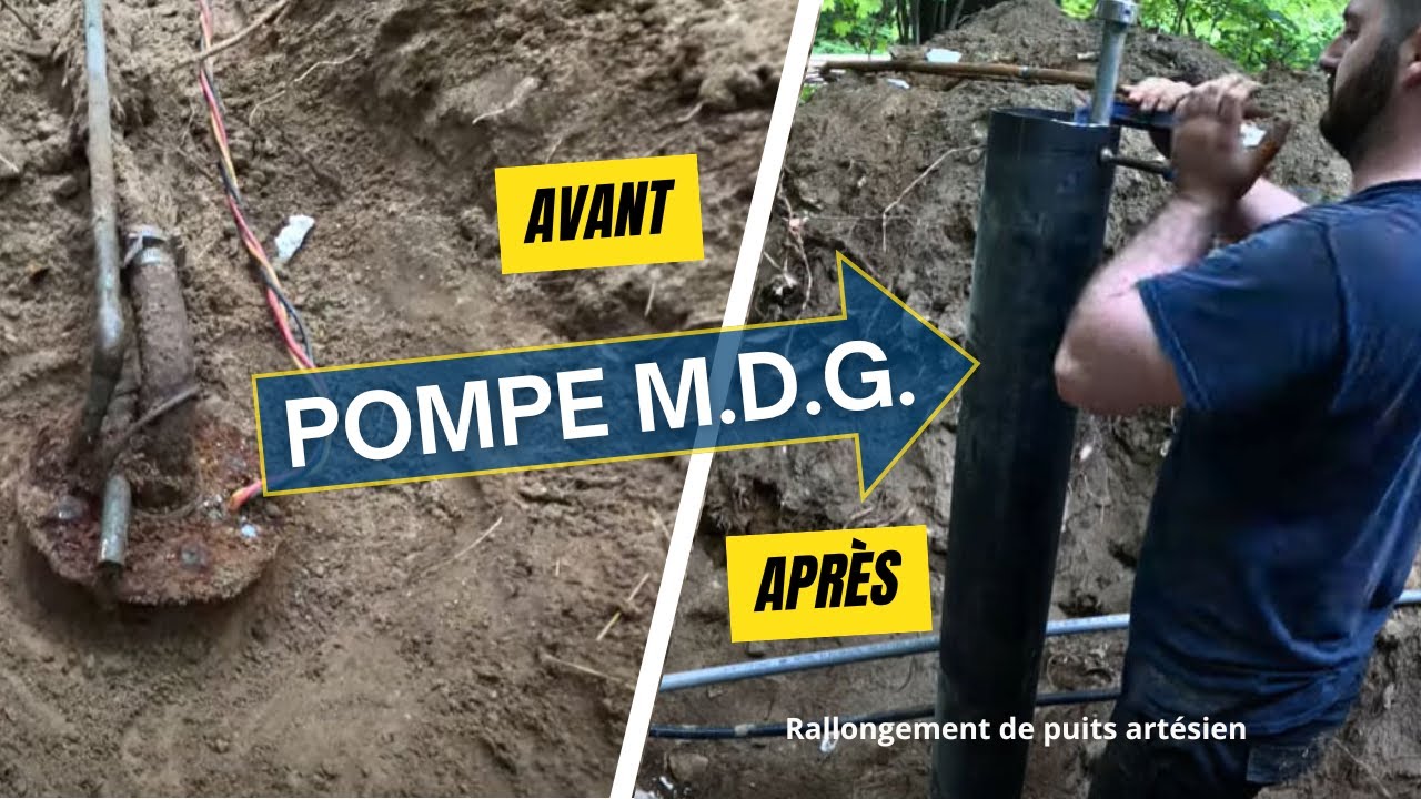 Rallongement d'un puits et remplacement d'une pompe