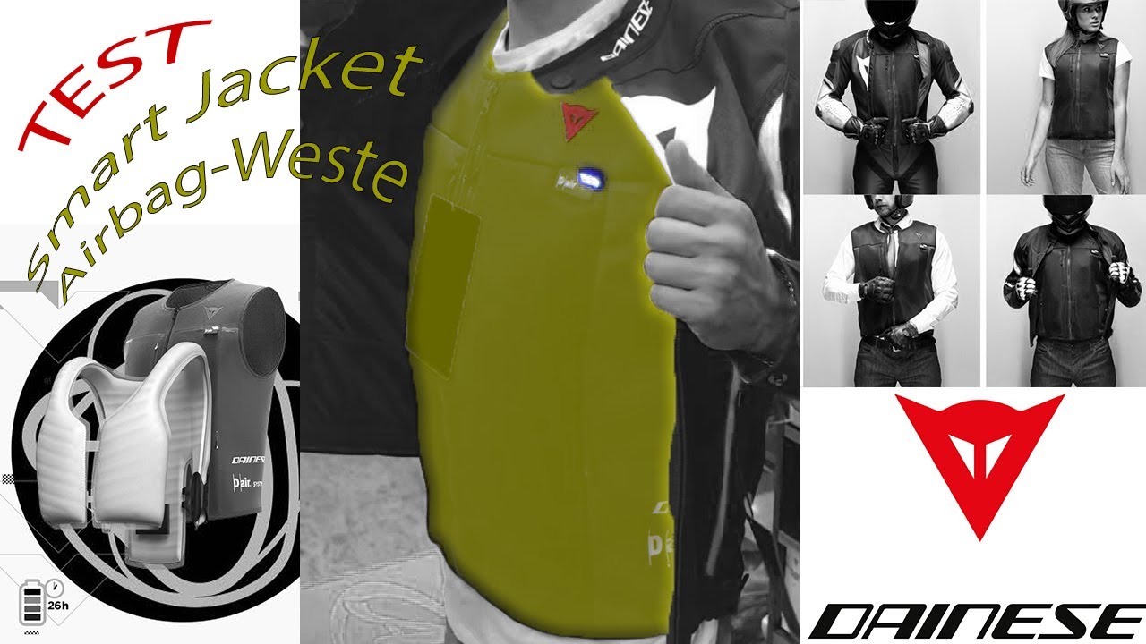 Dainese Smart Jacket - Test Motorrad Airbag-Weste! Smart Jacket Dainese Infos.