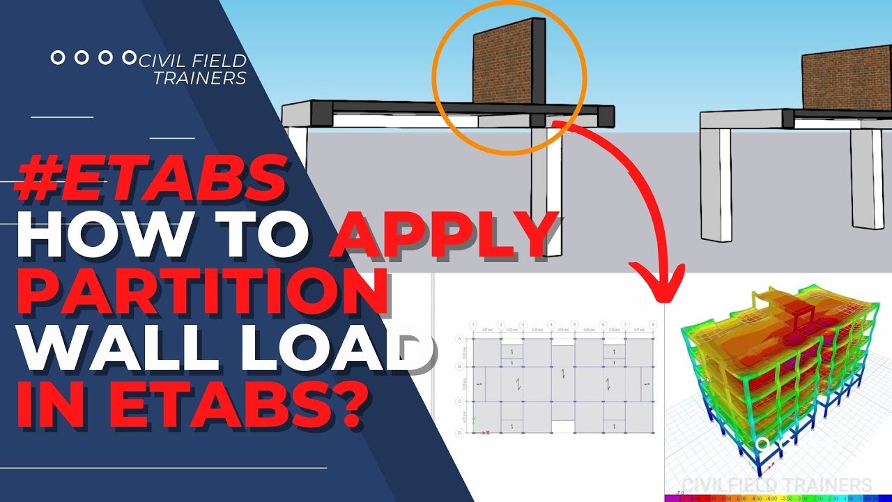 Нагрузка от перегородки в Etabs | Как применить нагрузку от перегородки к плите в Etabs?
